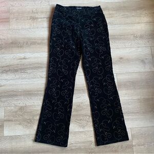 Peter Golding London jeans‎ Corduroy embroidered design Vintage Y2K